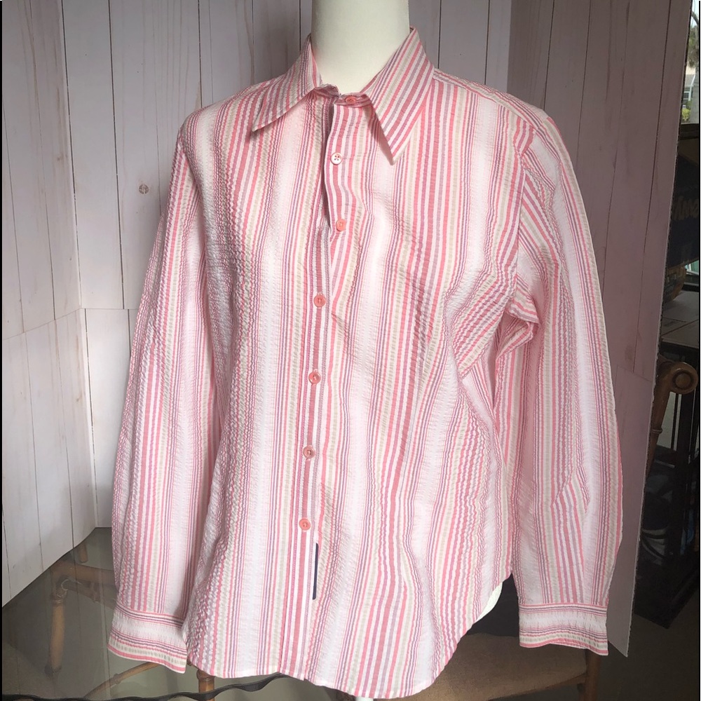NWT Faconnable Button Down Blouse